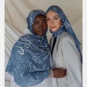 IN SEARCH OF Vela Scarves BALADI BREEZE BLUE Discover Baladi Breeze Blue Hijab Sale: Vela Keffiyeh & Scarves main image 3